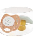 Baboo Soothers Orthodontic Latex with Case duda Peachy Keen 0-6 m 2 kos