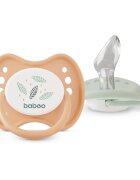 Baboo Soothers Silicone Orthodontic with Case duda Peachy Keen 0-6 m 2 kos
