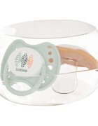 Baboo Soothers Silicone Orthodontic with Case duda Peachy Keen 0-6 m 2 kos