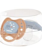 Baboo Soothers Silicone Symmetrical with Case duda Blue Haze 6-12 m 2 kos
