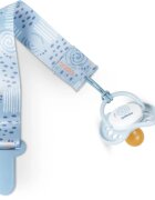 Baboo Textile Soother Holder držalo za dudo Blue Haze 1 kos