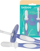 Baboo Toothbrush Set set zobne nege za dojenčke Blue Haze 6m+ 3 kos