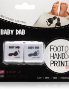 Baby Dab Foot & Hand Print Purple & Grey barva za otroške odtise 2 kos