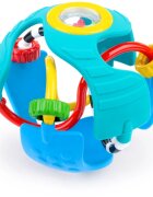 Baby Einstein Rattle & Sense™ senzorična žogica z grizljajočim delom 3m+ 1 kos
