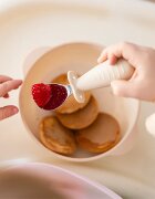 BabyOno Be Active Stainless Steel Spoon and Fork pribor za otroke Beige 12m+ 2 kos
