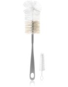 BabyOno Bottle Brush Bottle Brush krtača set krtačk za čiščenje stekleničk in cucljev Grey 2 kos