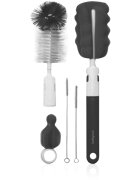 BabyOno Brush Set krtača set krtačk za čiščenje stekleničk in cucljev Grey 1 kos