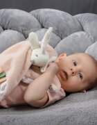 BabyOno Have Fun Baby Bunny ninica z ropotuljico 1 kos