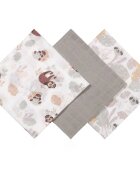 BabyOno Muslin Diapers Super Soft plenice iz blaga Grey 70x70 cm 3 kos