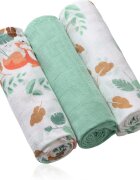 BabyOno Super Soft Mint plenice iz blaga 70x70 cm Mint 3 kos