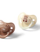 BabyOno Take Care Anatomical Silicone Soothers duda Night & Day 0-6m 2 kos