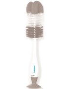 BabyOno Take Care Brush for Bottles and Teats krtača za čiščenje 2 v 1 Grey 1 kos