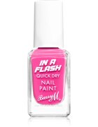 Barry M IN A FLASH hitro sušeči lak za nohte odtenek Pink Burst 10 ml