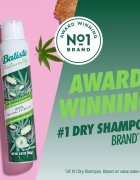 Batiste Naturally Coconut & Hemp suhi šampon za absorbcijo odvečnega sebuma in za osvežitev las 200 ml