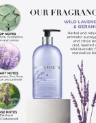 Baylis & Harding Wild Lavender & Geranium tekoče milo za roke z vlažilnim učinkom 500 ml