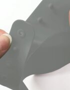BBLÜV Käp silikonski ščitnik za umivanje las Grey 1 kos