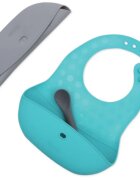BBLÜV Pöket slinček z žličko Grey/Aqua 2 kos