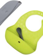 BBLÜV Pöket slinček z žličko Grey/Lime 2 kos
