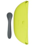 BBLÜV Pöket slinček z žličko Grey/Lime 2 kos