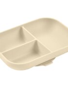 Beaba Divided Silicone Plate deljeni krožnik s priseskom Clay 1 kos