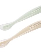 Beaba Silicone Spoon Set žlička z etuijem Clay 4m+ 2 kos