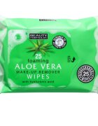 Beauty Formulas Aloe Vera vlažni čistilni robčki s hialuronsko kislino 25 kos