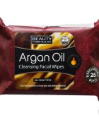 Beauty Formulas Argan Oil vlažni čistilni robčki 25 kos