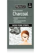 Beauty Formulas Charcoal čistilni obliž za zamašene pore na nosu 6 kos