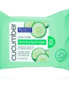 Beauty Formulas Cucumber čistilni robčki z izvlečki kumarice 25 kos