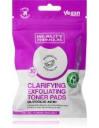 Beauty Formulas Glycolic Acid blazinice za odstranjevanje ličil 30 kos