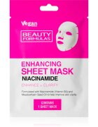Beauty Formulas Niacinamide hranilna tekstilna maska 1 kos