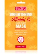 Beauty Formulas Vitamin C revitalizacijska maska iz platna z vitaminom C 1 kos