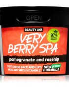 Beauty Jar Very Berry Spa mehčalni sladkorni piling za obraz 120 g