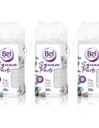 Bel Face & Body Square Pads blazinice za odstranjevanje ličil ugodno pakiranje 3x50 kos