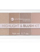 Bell Hypoallergenic paleta osvetljevalcev in rdečil 20 g