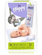 BELLA Baby Happy Baby Underpads previjalne podloge za enkratno uporabo 90x60 cm 5 kos