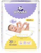 BELLA Baby Happy Panda previjalne podloge za enkratno uporabo 60x60 cm 30 kos
