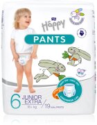 BELLA Baby Happy Pants hlačne plenice za enkratno uporabo Junior Extra 16kg+ 19 kos