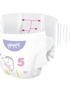 BELLA Baby Happy Soft&Delicate plenice za enkratno uporabo s kanalčki Junior 11-18 kg 12 kos