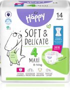 BELLA Baby Happy Soft&Delicate plenice za enkratno uporabo s kanalčki Maxi 8-14 kg 14 kos