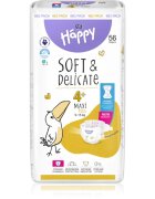 BELLA Baby Happy Soft&Delicate plenice za enkratno uporabo s kanalčki Maxi Plus 9-15 kg 56 kos