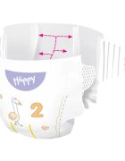 BELLA Baby Happy Soft&Delicate plenice za enkratno uporabo s kanalčki Mini 3-6 kg 78 kos