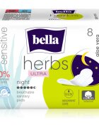 BELLA Herbs Ultra Night menstrualni vložki za noč Aloe Vera 8 kos