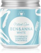BEN&ANNA Natural Toothpaste White zobna pasta v stekleni embalaži z belilnim učinkom 100 ml
