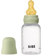 BIBS Anti-Colic Baby Bottle Latex antikolična steklenička s cucljem iz naravnega kavčuka Sage 1 kos