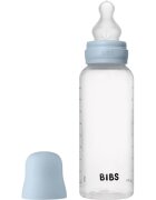 BIBS Anti-Colic Baby Bottle Silicone antikolična steklenička s silikonskim cucljem Baby Blue 1 kos