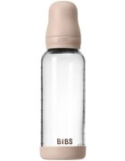 BIBS Baby Glass Bottle Round Latex antikolična steklenička Blush 1 kos