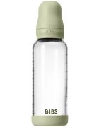 BIBS Baby Glass Bottle Round Latex antikolična steklenička Sage 1 kos