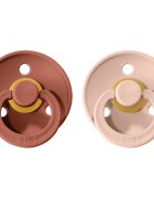BIBS Colour Natural Rubber Size 2: 6+ months duda Woodchuck / Blush 2 kos