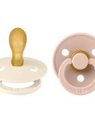 BIBS Colour Size 2: Symmetrical 6+ months duda Ivory / Blush 2 kos